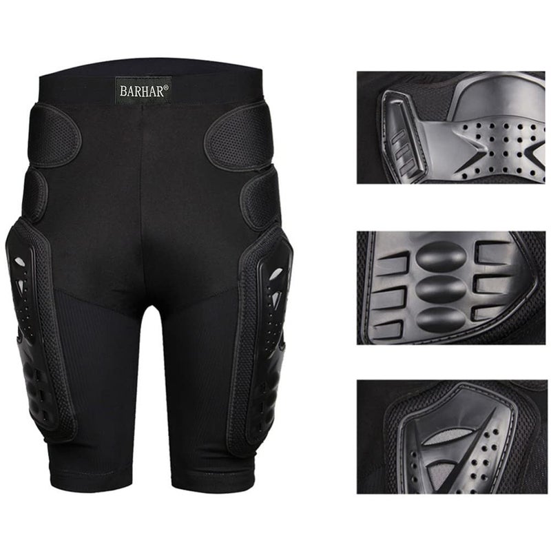 BARHAR Protective Armor Pants Hockey Knight Gear for Motorcycle Motocross Racing Ski Protect Pads Sports HIPS Legs (Small) - Image 3